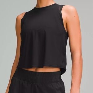 Lululemon sculpt cropped tank, black size 8, NWT